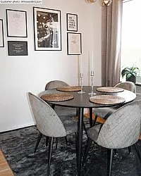 Tapete de viscose - Jodhpur Special Luxury Edition (preto)