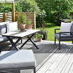 Tapete para interior e exterior - Monsaraz (preto)