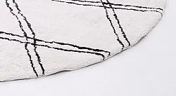 Tapetes redondos - Morocco (preto/branco)