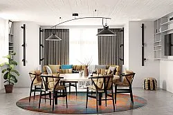 Tapete redondo - Foggia (multicolorido)