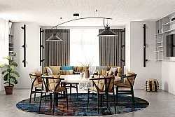 Tapete redondo - Taranto (multicolorido)