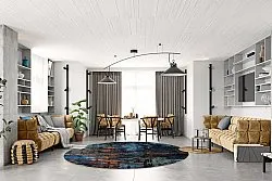 Tapete redondo - Taranto (multicolorido)