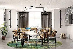 Tapete redondo - Palermo (multicolorido)