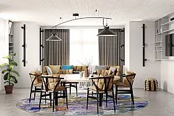 Tapete redondo - Padua (multicolorido)