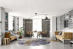 Tapete redondo - Padua (multicolorido)