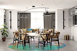 Tapete redondo - Trento (multicolorido)