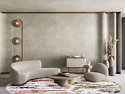 Tapete redondo - Monza (multicolorido)