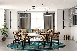 Tapete redondo - Umbria (multicolorido)