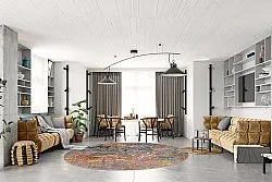 Tapete redondo - Almonte (multicolorido)