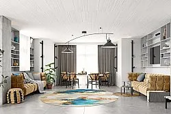 Tapete redondo - Vasto (multicolorido)