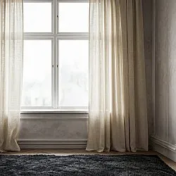 Cortinas Pack de 2 - Cortina de linho Noemi (bege)