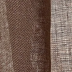 Cortinas Pack de 2 - Cortina de linho Noemi (marrom escuro)