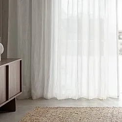 Cortinas Pack de 2 - Cortina de linho Noemi (branco)