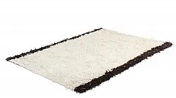 Tapete de lã - Nova (branco/preto)