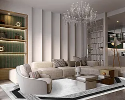 Tapete Wilton - Olympia (preto/branco)