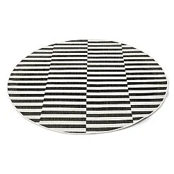 Tapete redondo - Indoor/Outdoor Otto (preto)
