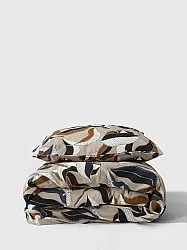 Conjunto de capa de edredão - Amalie (cinza/azul)