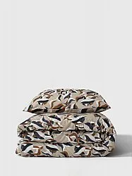 Conjunto de capa de edredão - Amalie (cinza/azul)