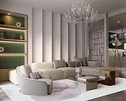 Tapete Wilton - Layon (cinza/rosa)