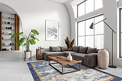 Tapete Wilton - Peri (azul/multicolorido)