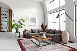 Tapete Wilton - Peri (vermelho/multicolorido)