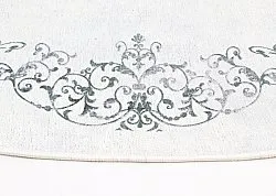 Tapete redondo - Santi (branco/preto)