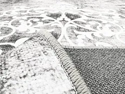 Tapete Wilton - Santi (cinza/branco)