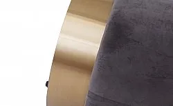 Pufe de Veludo - Copenhagen (cinza)