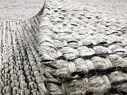 Tapete de lã - Otago (cinza/preto)