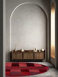Tapete redondo - Samadet (vermelho)
