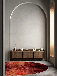 Tapete redondo - Wells (vermelho)