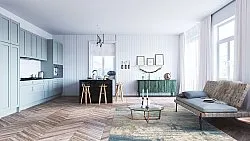 Tapete Wilton - Kebira (azul)