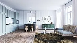 Tapete Wilton - Sandrigo (preto/dourado)