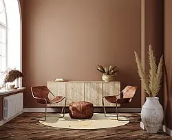 Tapete redondo - Vieste (bege/dourado)