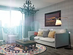 Tapete redondo - Kayaköy (multicolorido)