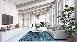 Tapete Wilton - Douz (azul)