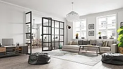 Tapete Wilton - Manilva (cinza/branco/dourado)