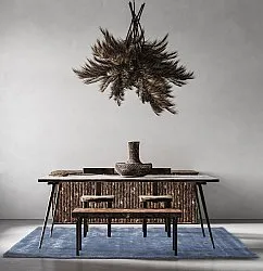 Recycled PET with viscose look (azul)