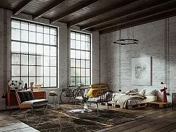 Tapete Wilton - Aris (preto/dourado)