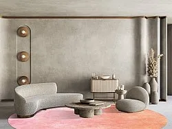 Tapete redondo - Baden (rosa)