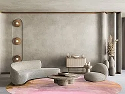 Tapete redondo - Bonn (rosa)