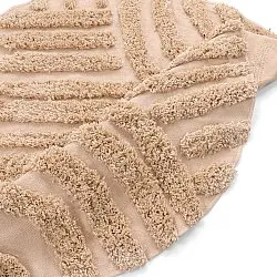 Tapete redondo - Cazorla Natural Cotton Shaggy (bege)