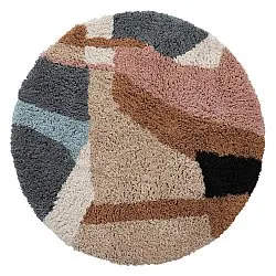 Tapete redondo - Cefalu Natural Cotton Shaggy (multi)