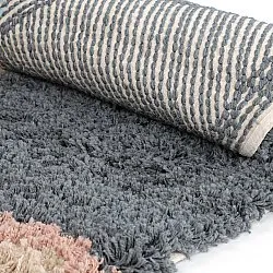 Tapete redondo - Cefalu Natural Cotton Shaggy (multi)