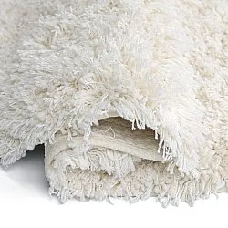 Tapete redondo - Lindos Natural Cotton Shaggy (branco)