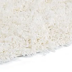 Tapete redondo - Lindos Natural Cotton Shaggy (branco)