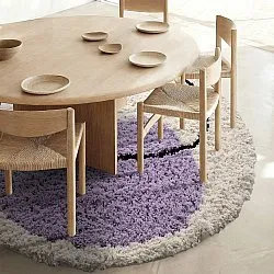 Tapete redondo - Londa Natural Cotton Shaggy (multi)