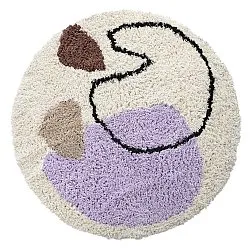 Tapete redondo - Naousa Natural Cotton Shaggy (multi)