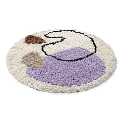 Tapete redondo - Naousa Natural Cotton Shaggy (multi)