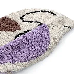 Tapete redondo - Naousa Natural Cotton Shaggy (multi)
